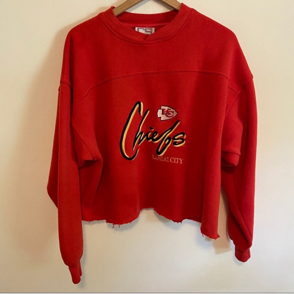 Vintage Kansas City Chiefs Cropped Sweatshirt